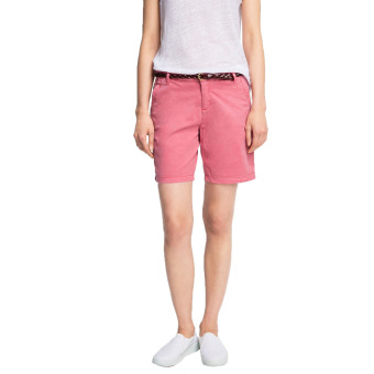 Harga Esprit Light Stretch Twill Shorts With Belt Pink Online Terbaru
