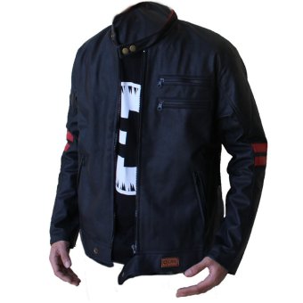 Fashion Jaket Kulit Sintetis WF - Hitam  Lazada Indonesia