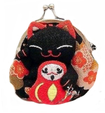 ... Silicon Sponge Makeup Polos Random 1 Pcs Harajuku Lip Balm . Source · Fashion lovely Japanese Lucky Cat Wallet Kimono Fabric Coin Purse Bag Black Hot ...