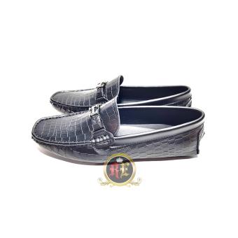 Harga Fashion Sepatu  Slip On Hermes  1356H Black Bahan 