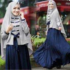 Fashionshop Hijab Lamina Syari Navy / Dress Muslimah / Hijab Muslim / Gamis Syari / Baju Muslim / Fashion Muslim / Fashion Maxi / Setelan Muslim / Hijab Wanita / Gamis Wanita / Jilbab Instan / Kebaya / Baju Wanita