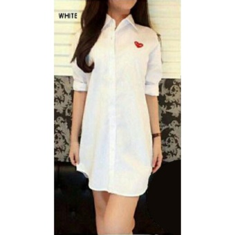 jual baju kemeja wanita warna putih polos lengan panjang kasual modern daftar harga terbaru 2018 jual baju kemeja wanita warna putih polos lengan panjang kasual modern daftar harga terbaru 2018