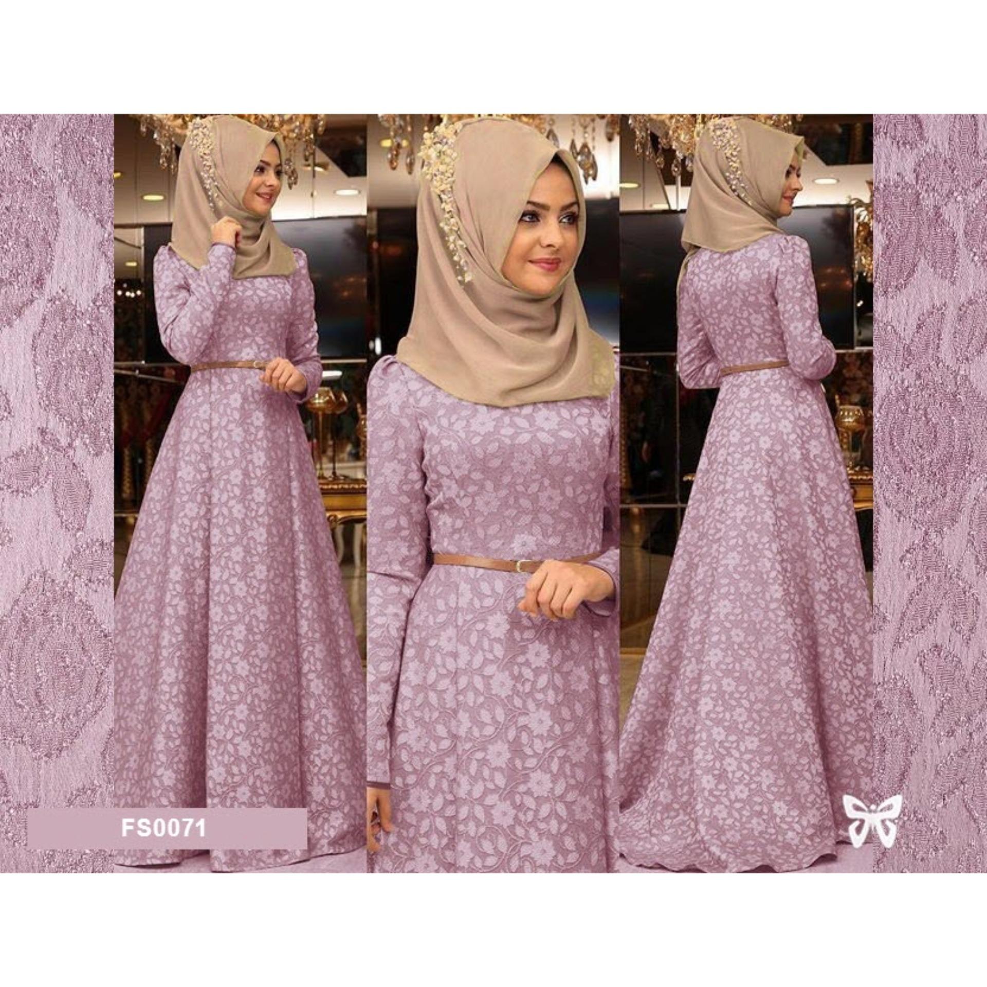 Flavia Store Maxi Dress Lengan Panjang Set 2 in 1 FS0280 - NAVY BIRU DONGKER / Gamis Syari / Gaun Pesta Muslimah / Baju Muslim Wanita Syar'i / Srreynata Flavia Store Maxi Dress Lengan Panjang Set 2 in 1 FS0280 - NAVY BIRU DONGKER / Gamis Syari / Gaun Pesta Muslimah / Baju Muslim Wanita Syar'i / Srreynata