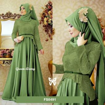 Cari Harga Flavia Store Maxi Dress Lengan Panjang Set 2 In 