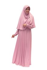 Gamis Makkah Classic - Set - Dustypink soft