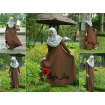 Gamis Polos Jersey Super Umbrella L3 Jumbo | Gamis Syari Jersey Super Busui Size XXL - (Navy) Desember 2018 - 2 Gamis Polos Jersey Super Umbrella L3 Jumbo | Gamis Syari Jersey Super Busui Size XXL - (Navy) - 2