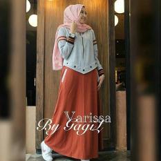 GAMIS SYARI MURAH VARISSA DRESS ORANGE / BAJU MUSLIM / BAJU MURAH / GAMIS BARU / GAMIS MUSLIM