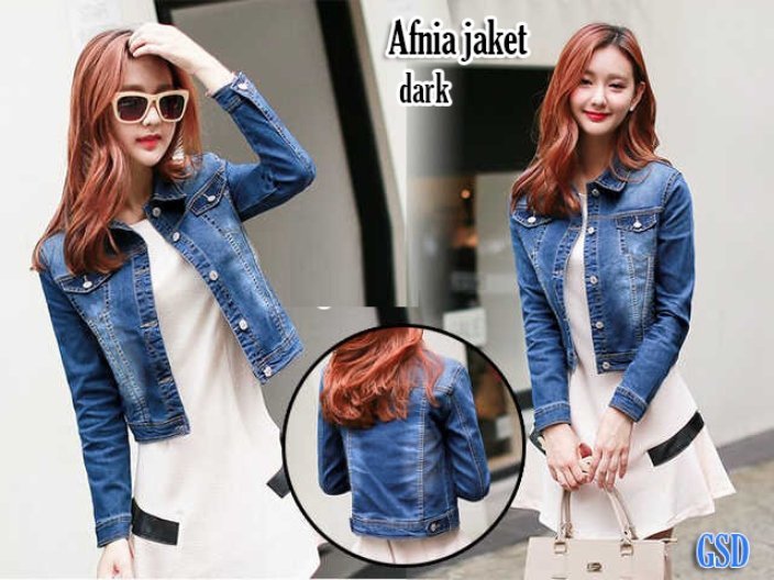 GSD- Jaket Denim Wanita   Pradark Light Blue