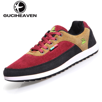 Gambar Guciheaven Korea laki laki I, sepatu kasual, sepatu pria (Merah)