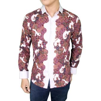 gudang fashion baju batik slim fit panjang keren gudang fashion baju batik slim fit panjang keren