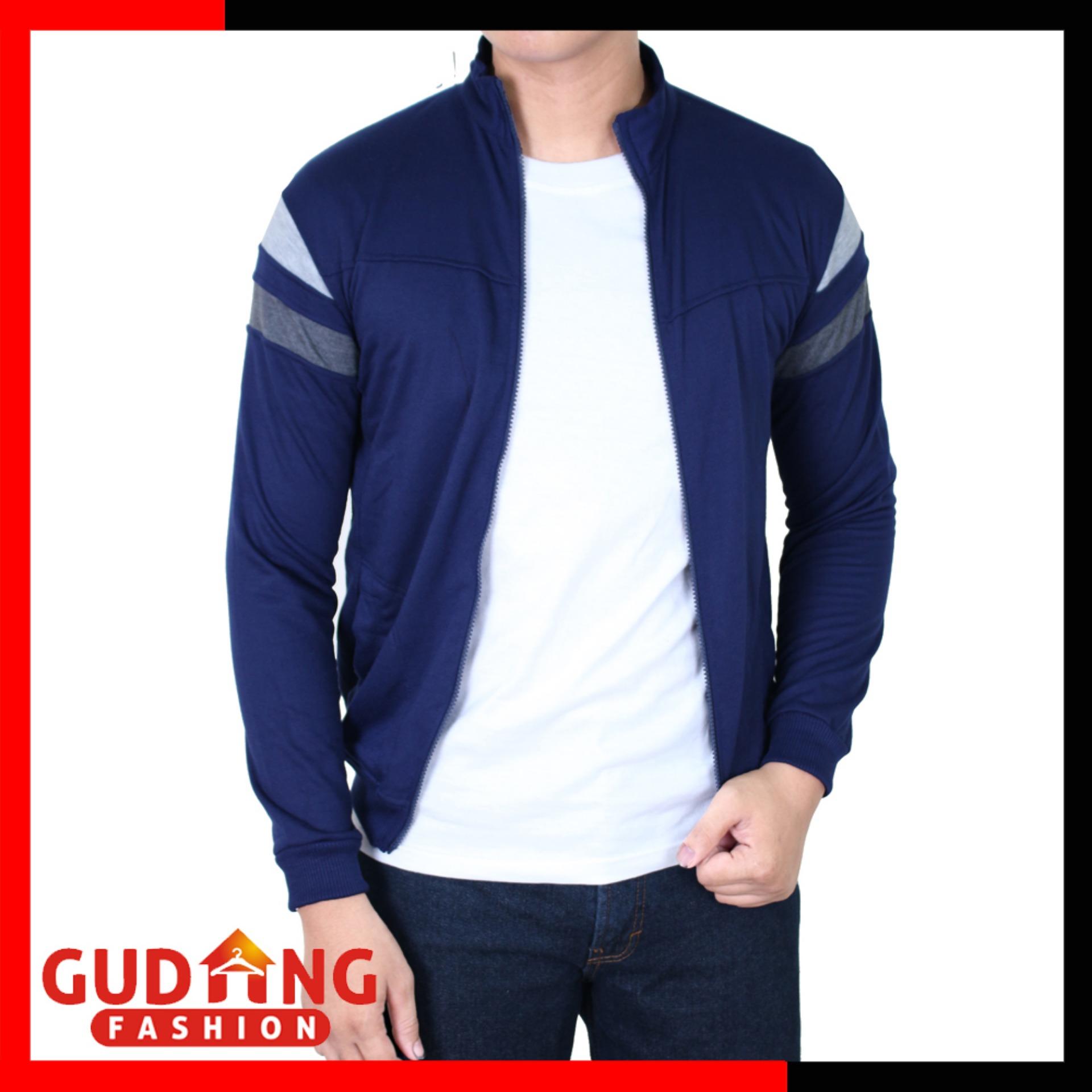Gudang Fashion - Jaket Sport Training Pria - Biru Tua