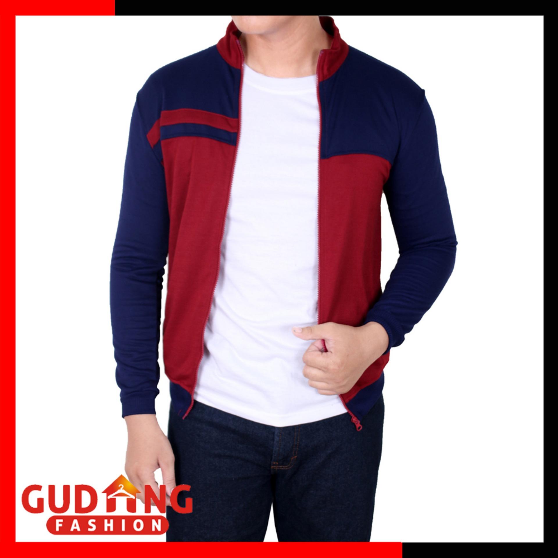 Gudang Fashion - Jaket Sport Training Pria - Biru Tua