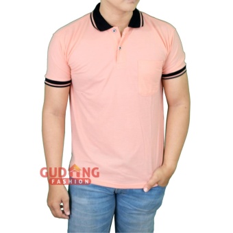 Gambar Gudang Fashion   Kaos Polo Shirt Polos Pendek   Salem Kerah Hitam