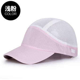Gambar Hari pasang kasual UV perempuan bernapas kebugaran topi topi (Cahaya merah muda)