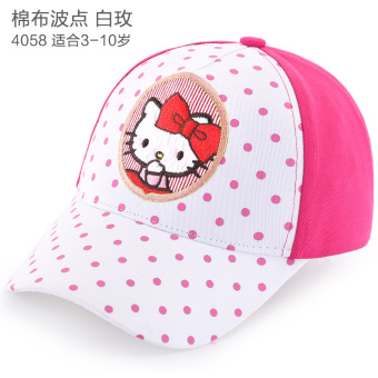 Gambar HELLO KITTY putri jala matahari naungan Baobao bisbol topi topi anak perempuan topi topi (