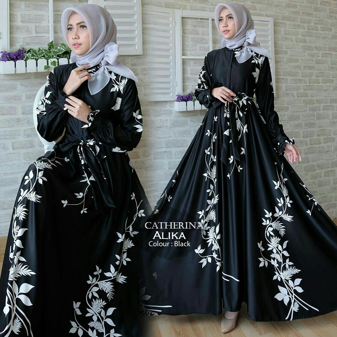 Humaira99 Gamis Syari Muslim Wanita Busui Dress Muslimah Catherina