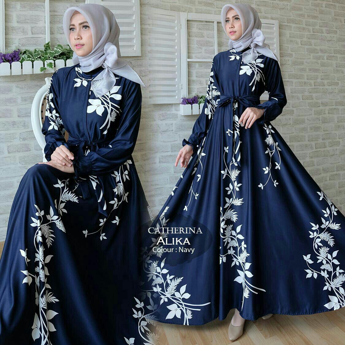 Humaira99 Gamis Syari Muslim Wanita Busui Dress Muslimah Catherina