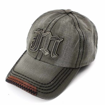 Ormano Topi Baseball Snapback Cap Letter M - Coklat