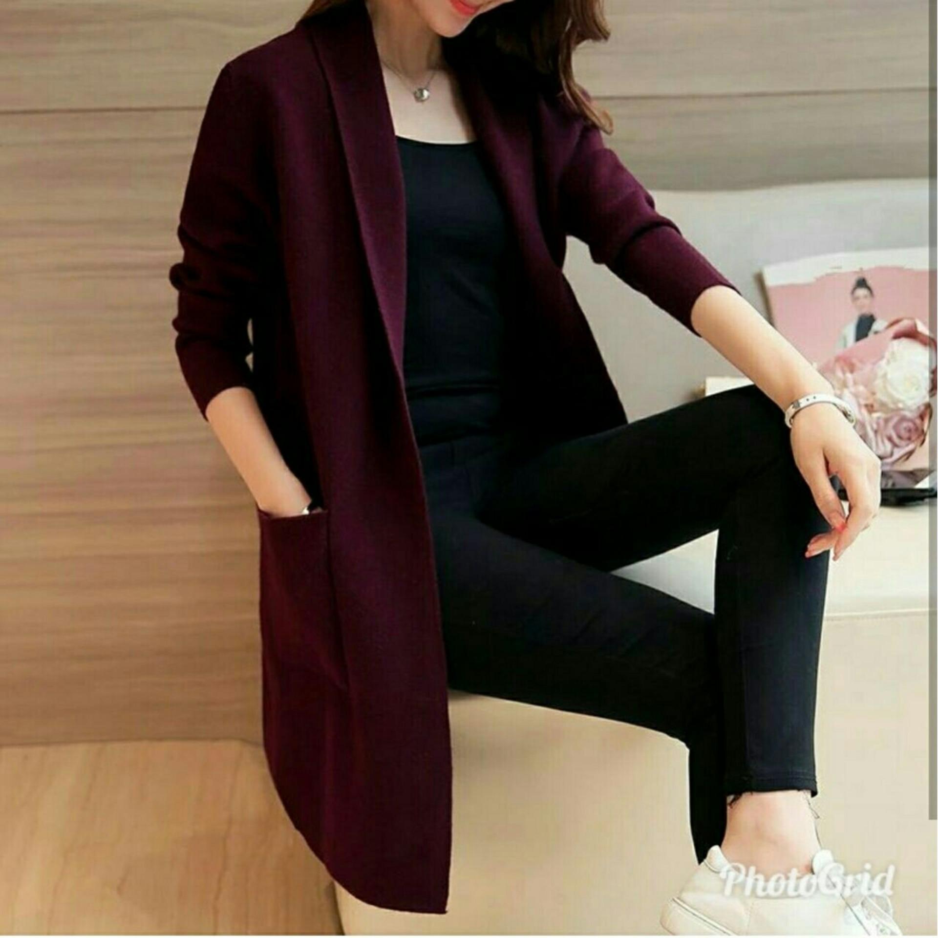 [INI SHOP] Cardigan wanita  Sweater wanita  Pakaian wanita babyterry