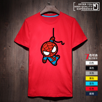 Gambar Iron Man lengan pendek pria t shirt (Red Spider Man EBT) (Red Spider Man EBT)