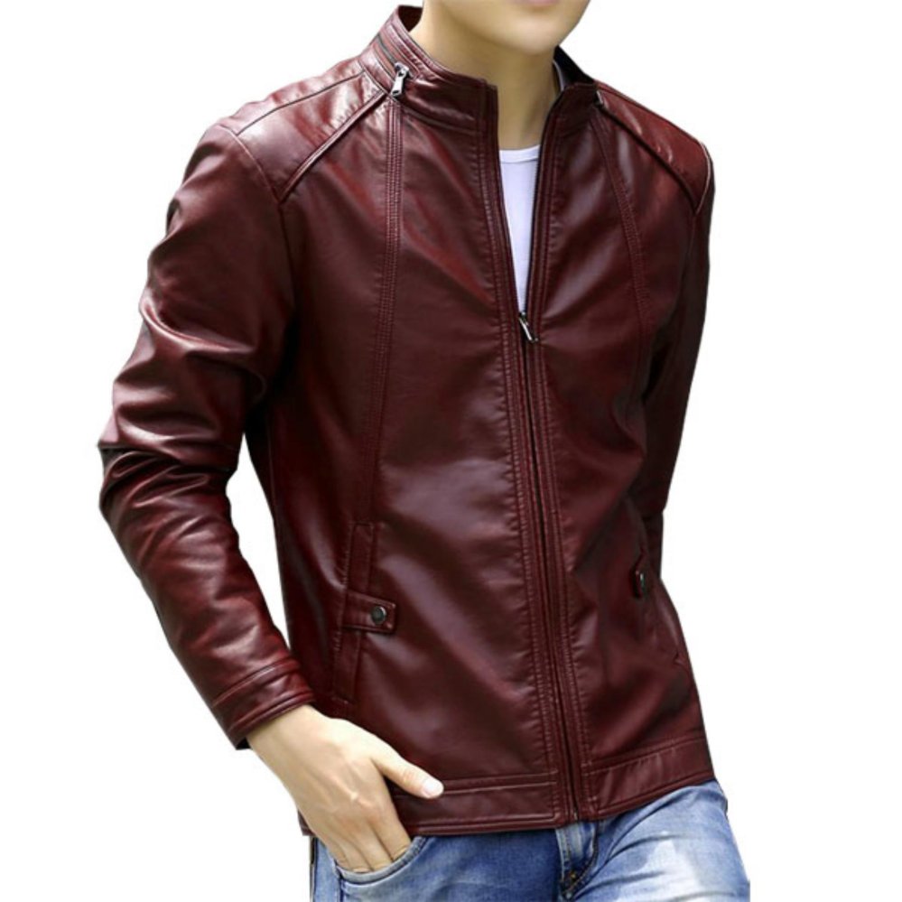 Jaket Kulit Pria BKR-06 Cokelat