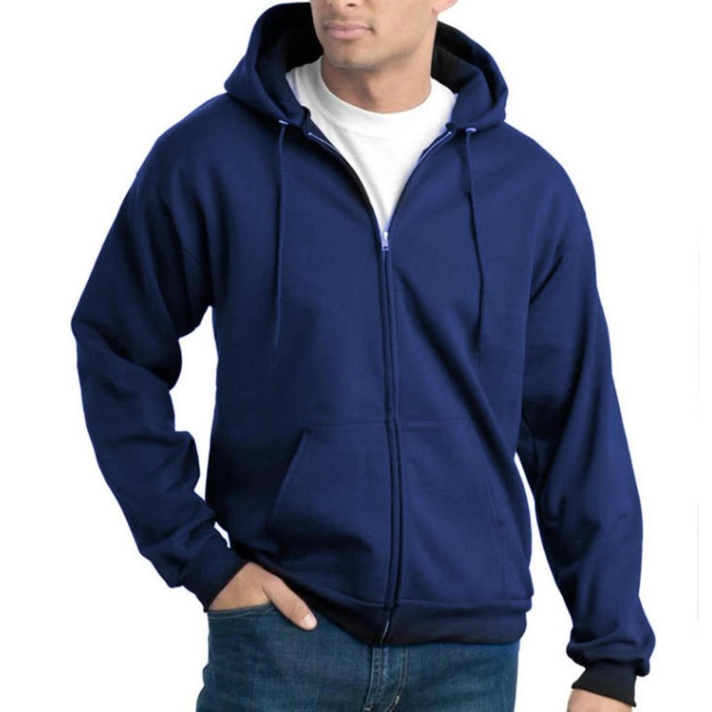 Jaket Pria Sweater Polos Hoodie Zipper Sleting Best Seller