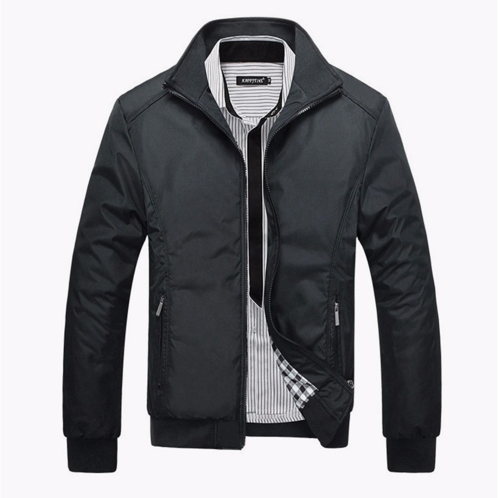 Jaket Virendra Hitam Polos All About Soccer Gunung Anti Air Parasut Distro Bagus Keren Pria Promo