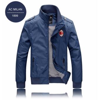 Jual Jaket WP Blue Logo AC Milan Online Terbaru
