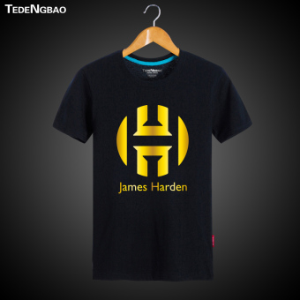 Gambar James remaja lengan pendek t shirt basket olahraga t shirt (11)