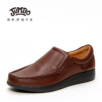 Gambar Jane kulit sutra laki laki soft adonan sepatu pria bisnis kasual sepatu kulit (Warna coklat)