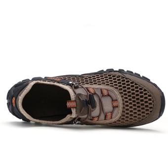 Jarma Sepatu Hiking Pria Sepatu Olahraga Pria Travel Buatan Tangan(coklat) -0 Intl Mei 2018 - 4 Jarma sepatu Hiking pria sepatu olahraga pria Travel buatan tangan(coklat) -0 intl - 4