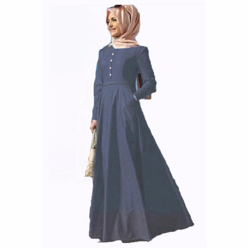 Update Harga Jfashion Long Dress Gamis Maxi Tangan Panjang Wanita