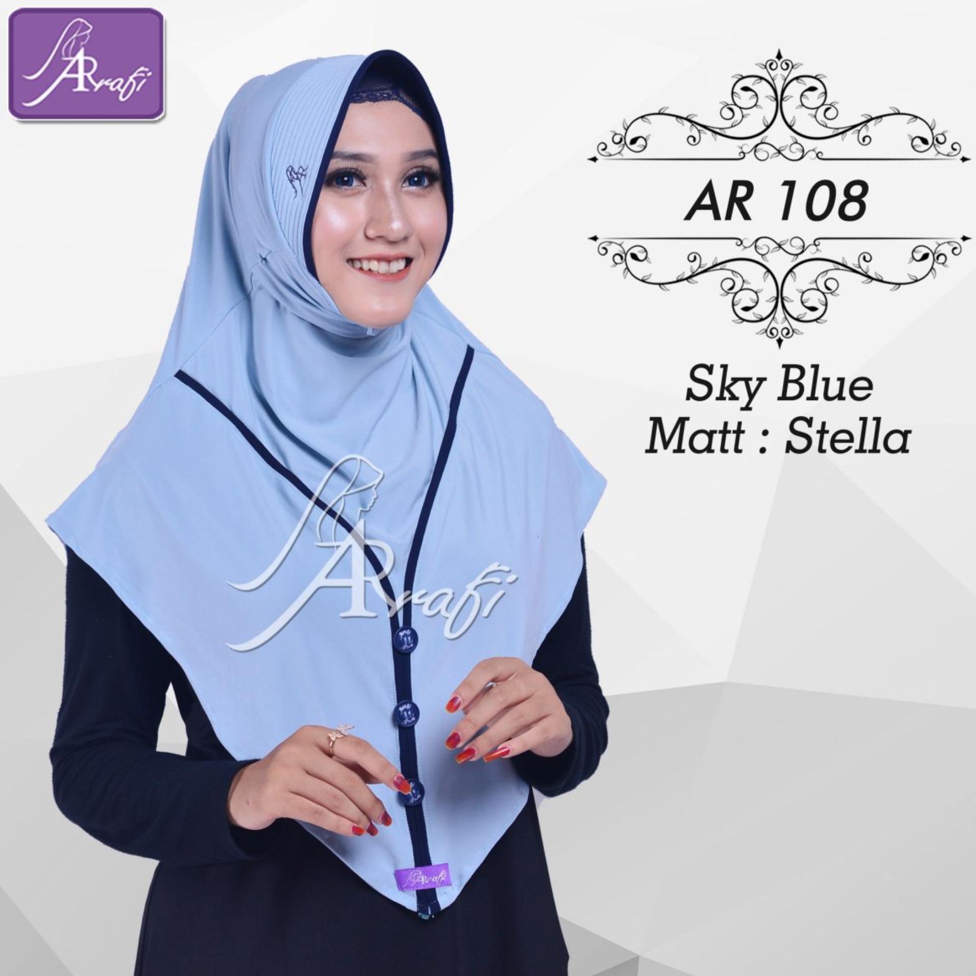jilbab instan Eskudo Kancing Tiga (warna Sky Blue) - AR108 - hijab kerudung jilbab instan Eskudo Kancing Tiga (warna Sky Blue) - AR108 - hijab kerudung