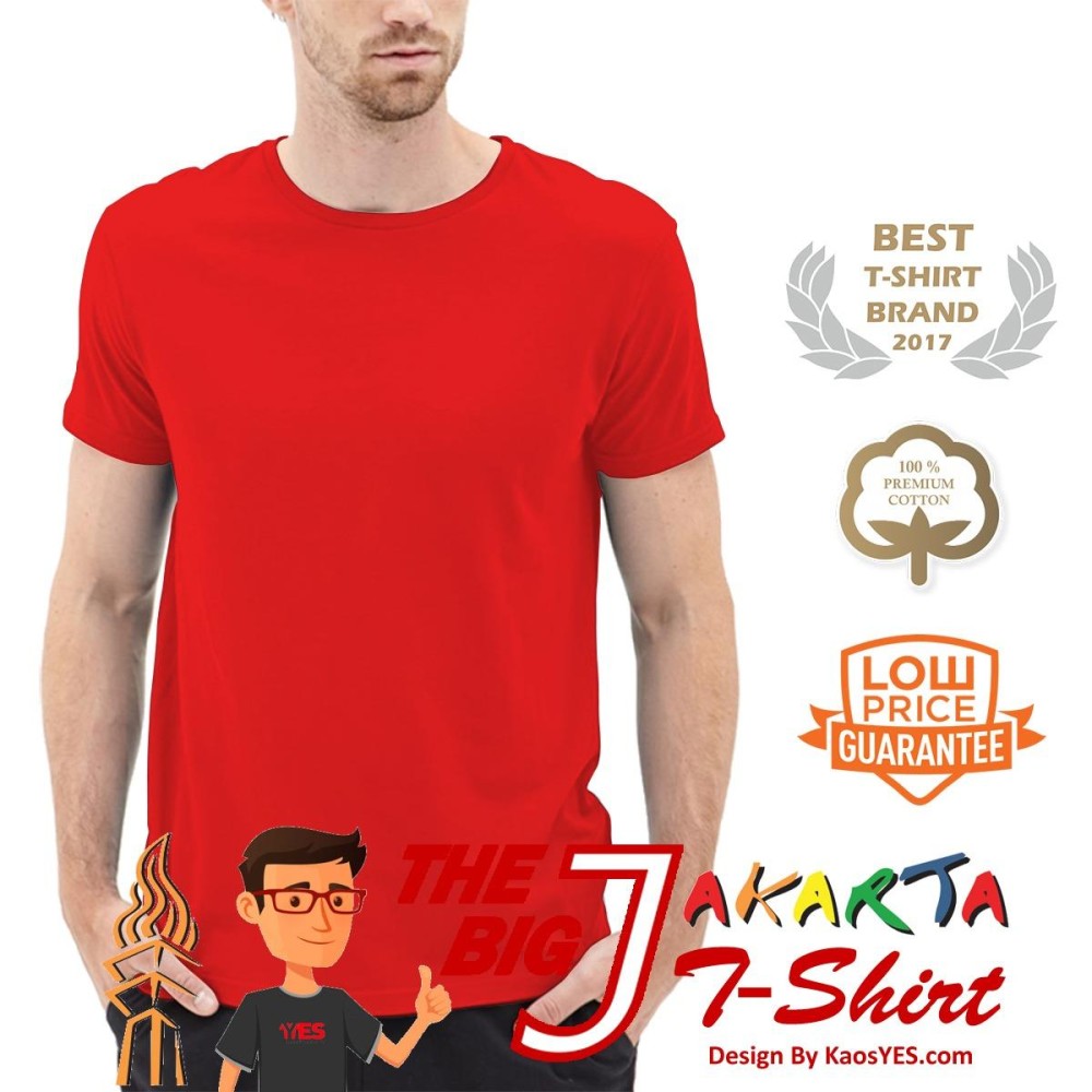 KaosYES T-Shirt Kaos Polos Lengan Pendek \