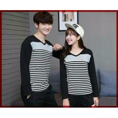 KEDEN/COUPLE T-SHIRT VSTRIPE-BAJU COUPLE