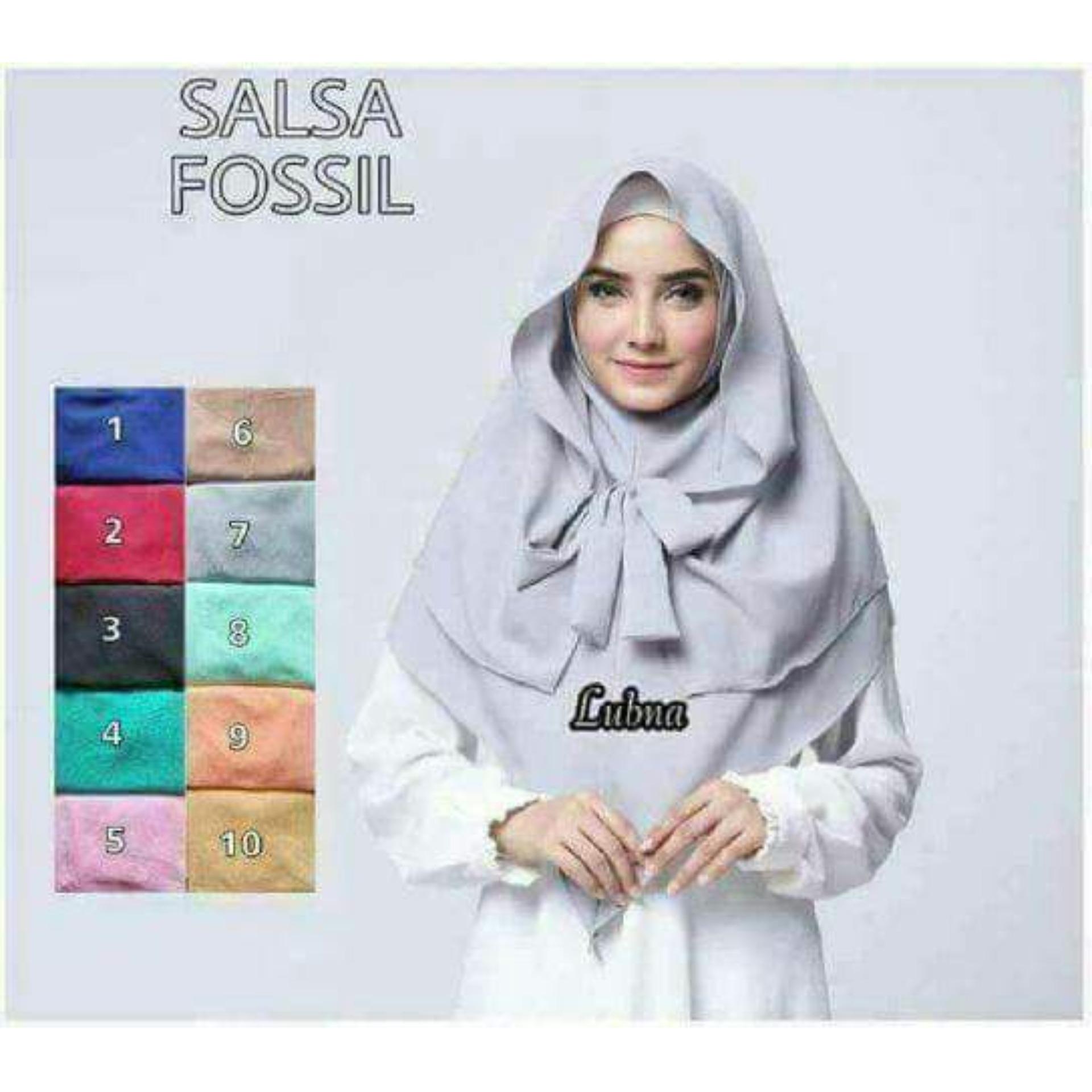 Kerudung Paris Instan - Jilbab Hijab Instan - Hijab Salsa Segiempat Instan salsa fosil terlaris,dan termurah