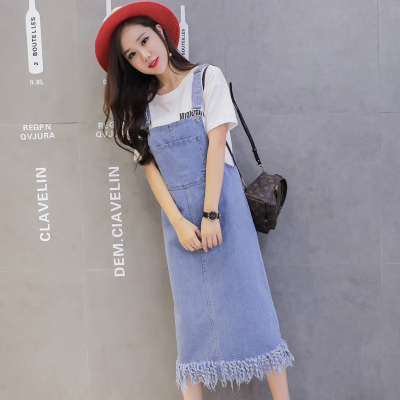 Rumbai Musim Gugur Perempuan Baru Korea Fashion Style Gaun Overall (Biru Tua Warna) baju wanita dress wanita Gaun wanita