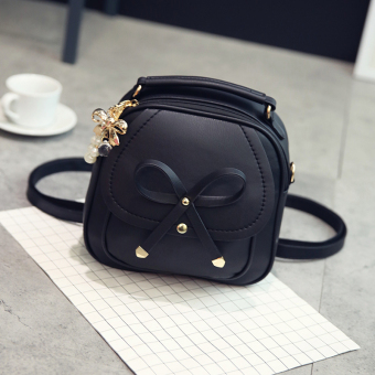 Korea Fashion Style baru busur tas ransel (Hitam) (Hitam)