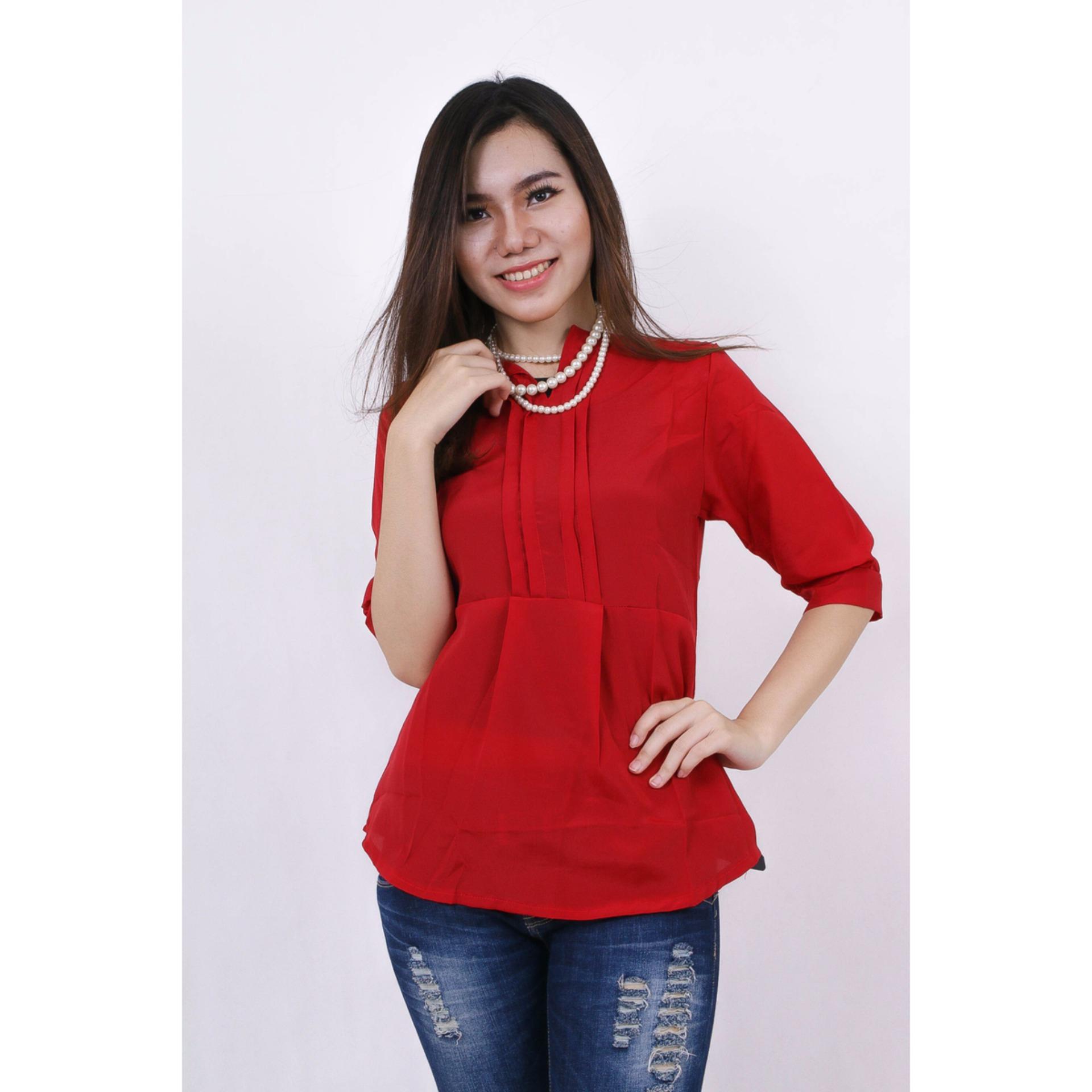 kyoko fashion blouses nana - (red)
