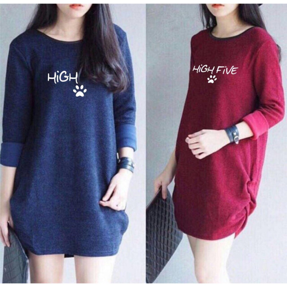 Labelledesign DONELLA PRINTED HIGH FIVE - MAROON Labelledesign DONELLA PRINTED HIGH FIVE - MAROON
