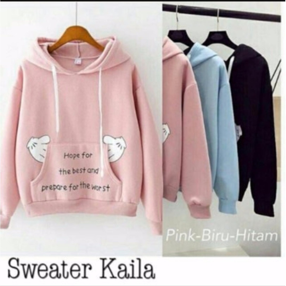 Labelledesign SWEATER KAILA HOPE WARNA BIRUMUDA