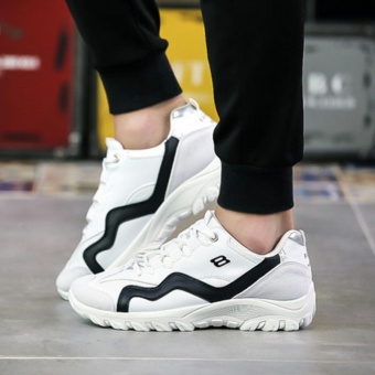 Harga Leyi Men s Fashion Color Matching Comfortable Sports Shoes
(White) intl Online Terjangkau