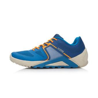 Gambar LINING aeek007 1 sepatu olahraga laki laki sepatu lari (Merak biru)