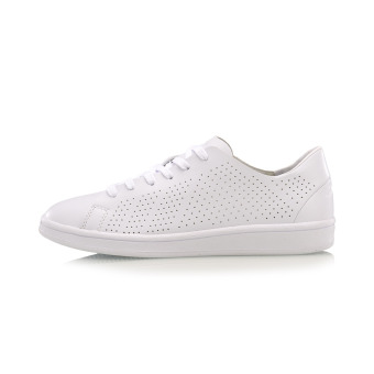 Gambar LINING AGCM108 flat shoes sepatu kasual sepatu sepatu olahraga (Dasar putih)