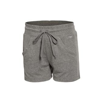 Gambar LINING AKSL038 katun baru perempuan leher bulat t shirt (Celana bunga berwarna abu abu 1) (Celana bunga berwarna abu abu 1)