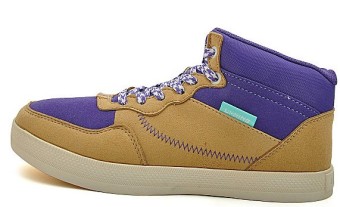 Gambar LINING alaj076 2 tren ungu kuning dengan kebugaran sepatu kari (Seperti gambar)