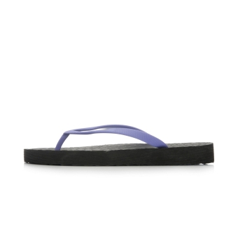 Gambar LINING alsl014 rumah sepatu sandal (Hitam ungu)