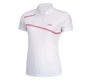 Gambar LINING aplj084 3 perempuan membeli kasual lengan pendek kemeja poloT (Seperti gambar)