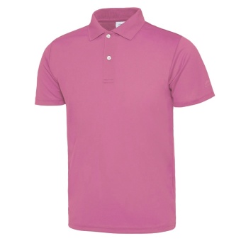 Gambar LINING aplk371 pria bernapas kerah lengan pendek kemeja POLO (Merah muda APLK371 10)