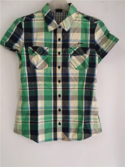 Gambar LINING ashg006 2 seri lengan pendek kemeja (Seperti gambar)